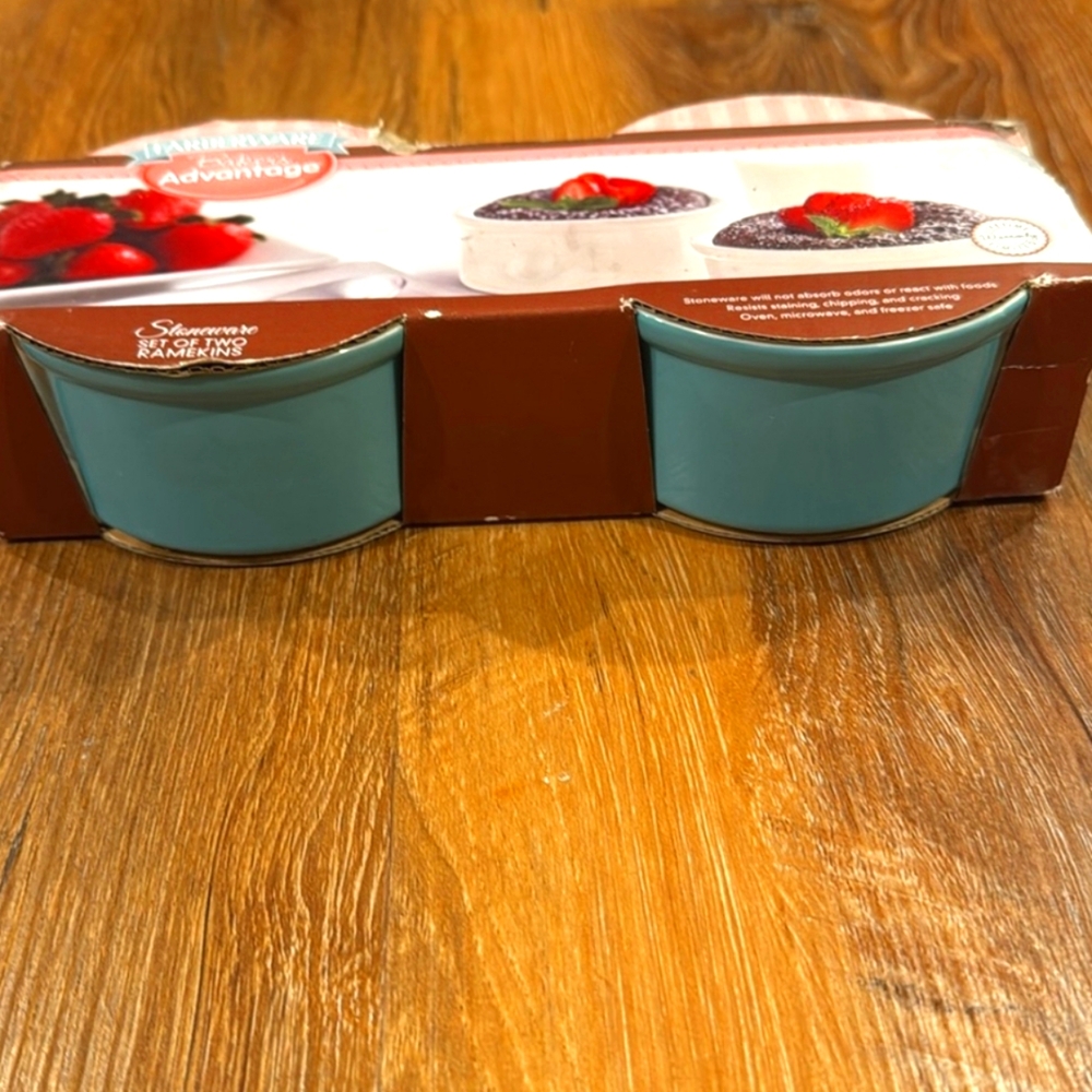 Farberware Baker's Advantage Ceramic Multi-Purpose 7oz. Ramekin (Set of 2)(NWT)